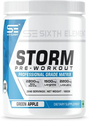 Sixth Element Storm Pre-Workout Dietry Supplement Energy Bars
