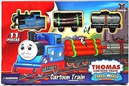 Barodian's Thomas Cartoon Train Track Set Toy for Kids ( Multi-Color )