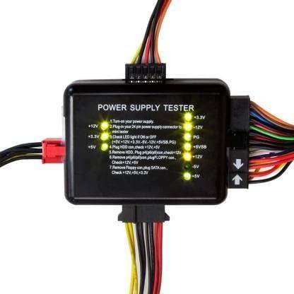 InfiZone Power Supply Tester, 20/24 Pin Checker PSU ATX SATA HDD SMPS for Computer PC Media Streaming Device