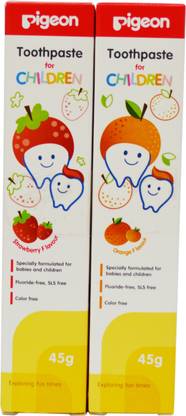 Pigeon STRAWBERRY & ORANGE TOOTHPASTE COMBO Toothpaste