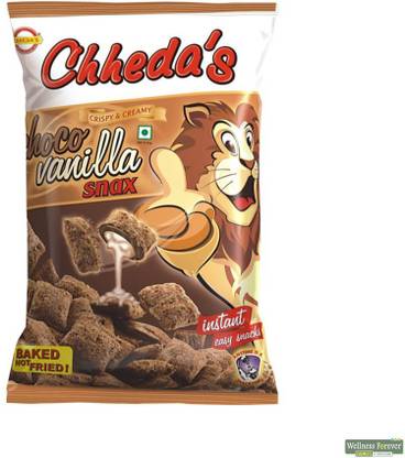 Chheda's - Choco Vanilla Snax - Vanilla filling - Ready to Eat - 170Gm Pack of 2