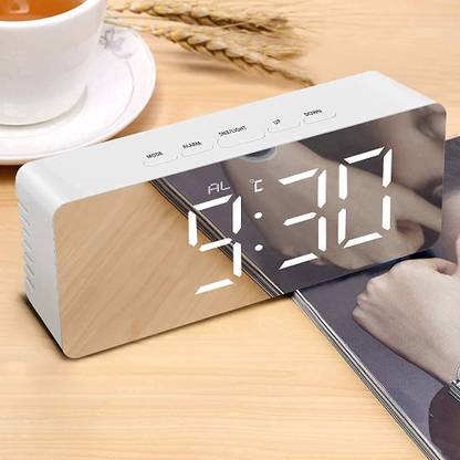 Wengvo Digital White Clock