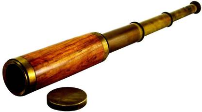 Prettycraft High Magnification Wooden Telescope 17 " Antique Brass Telescope Premium Quality Catadioptric Telescope