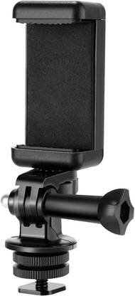 SHOPEE Hot Shoe Mount Adapter Phone Holder for All Smartphone DSLR Action Camera GoPro Tripod Clamp