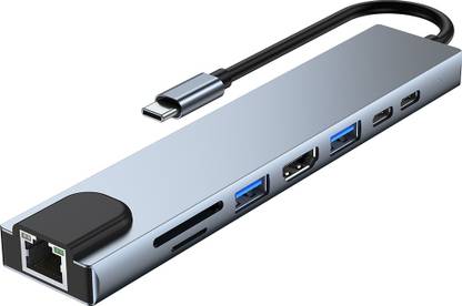 Tobo New Usb C 4K Combo Multi 8 in 1 Usb 3 0 Port Ethernet Adapter TV Tuner Card