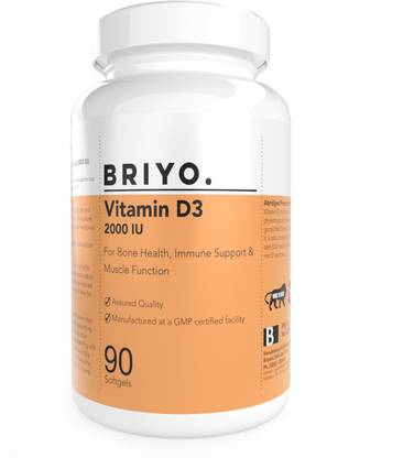 BRIYOSIS Briyo Vitamin D3 2000 IU - 90 Softgels
