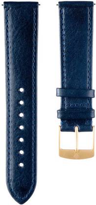 David Bruno The Classic Blue 20 mm Genuine Leather Watch Strap