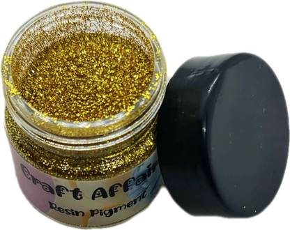 Craft Affaire Resin Pigment-Glitter Lemon Color-For Resin Art-15g