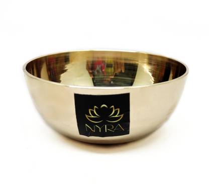 Nyra Bronze Serving Bowl ® Pure Bronze Bowl, Handmade Organic Bowl for Ayurvedic Benefits