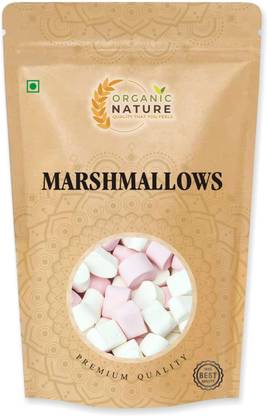 ORGANIC NATURE Marshmallows 100% Vegan - Assorted Fruit Flavours Marshmallow Marshmallow