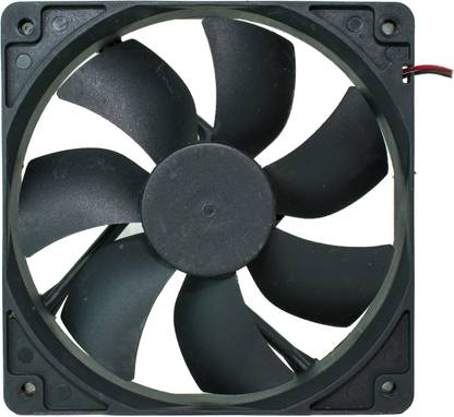 Ovicart 12v Cooling Fan for PC, CPU, Radiator,Cooler 120mm x 120mm (Black) Los Noise Cooling Fan All in one Cooler