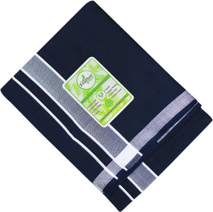 Feather Green Solid Men Dhoti