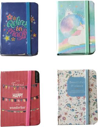 Blooming Box Small Diary Pocket-size Note Book Single Ruling 160 Pages