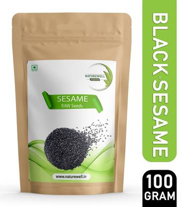 Naturewell Organics Black Sesame Seeds Fresh and Natural |Kaale Til| Kali Till| Sesame Seed Black Sesame Seeds
