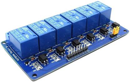 TRUSTECH 5V 6 Channel Low Level Relay Module with Light Coupling Electronic Components Electronic Hobby Kit
