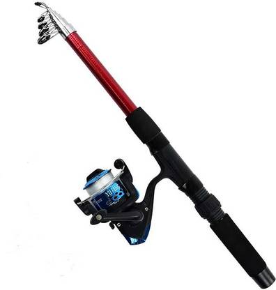 Old fish Fishing rod Fishing rod Blue Fishing Rod
