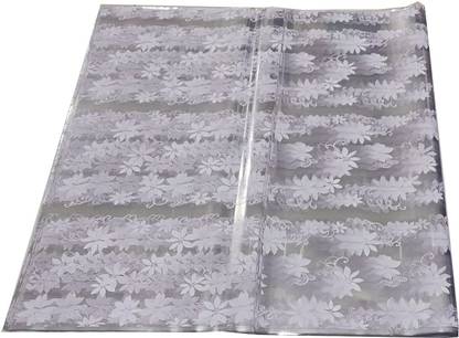 3A Featuretail 20Inx25In White Flowers Design Printed Cellophane Sheets For Flowers/Gift Wrap BOPP Gift Wrapper