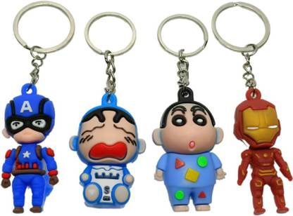 kugan world Captain America marvel,Shinchan,Marvel Iron man Key Chain