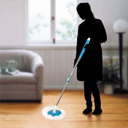 arovemic Blue Mop Stick- India's Best Mop Rod Set -( 3 Months Warranty on Rod Set )11 Mop Rod