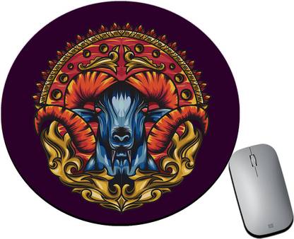 BLISSart Mousepad For Laptops Computer Gaming Mouse Pad HD Printed-Goat Craft Non Slip Base Mousepad