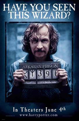 Harry Potter & The Prisoner of Azkaban (Sirius) Poster on fine art paper 13x19 Fine Art Print