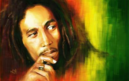 The Bob Marley ON GOOD QUALITY HD QUALITY WALLPAPER POSTER Fine Art Print