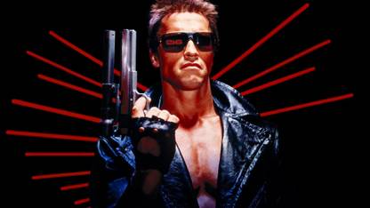 arnold schwarzenegger TERMINATOR POSTER HD Wallpaper Background Fine Art Paper Fine Art Print