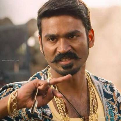 Indian Actor Dhanush Multicolour Photo Paper Print Poster Photographic Paper Photographic Paper