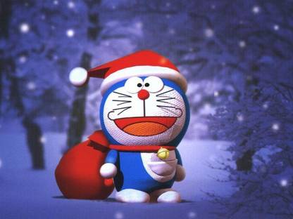 DORAEMON CARTTON CHARACTER HD WALLPAPER ON FINE ART PAPER Fine Art Print