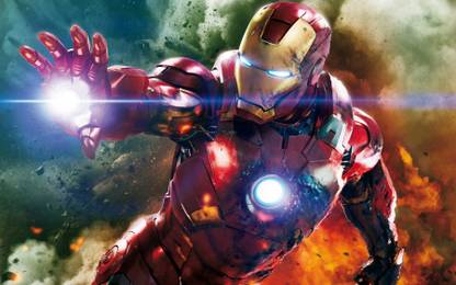 The Avengers Iron Man ON FINE ART PAPER HD QUALITY WALLPAPER POSTER Fine Art Print