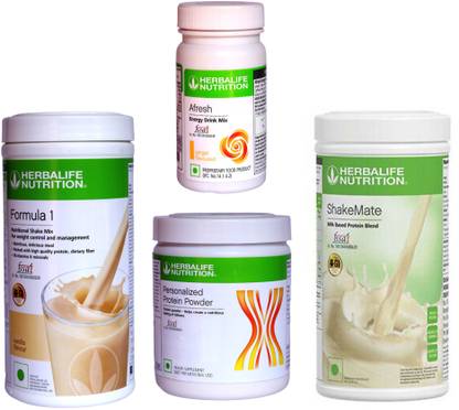HERBALIFE FORMULA 1 VANILLA PROTIEN 200 AFRESH ENERGY DRINK GINGER SHAKEMATE MILK 500 Protein Shake