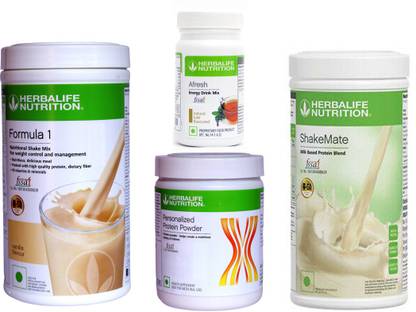 HERBALIFE FORMULA 1 VANILLA PROTIEN 200 AFRESH ENERGY DRINK TULSI SHAKEMATE MILK 500 Protein Shake