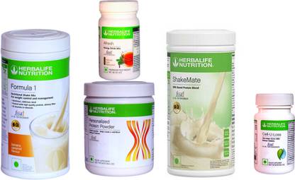HERBALIFE FORMULA 1 BANANA PROTIEN 200 AFRESH ENERGY DRINK TULSI SHAKEMATE CELL U LOSS Protein Shake