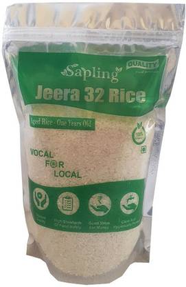Sapling Jeera 32 Jeera Samba Rice (Small Grain, Polished)