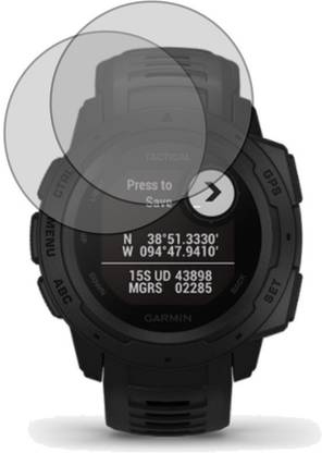 Spnrs Edge To Edge Tempered Glass for JSD Garmin Instinct – Tactical Edition Smartwatch