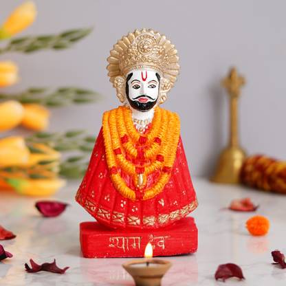 SMART BUTTON Khatu Shyam Baba Decorative Showpiece  -  14 cm