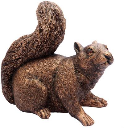 rivora Home Decor Fibreglass Figurine Squirrel Decorative Showpiece  -  22.9 cm
