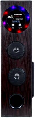TOPLUS GNS-Discovery Multimedia Bluetooth Tower Speaker (Brown) Home Theatre 80 W Bluetooth Tower Speaker