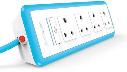 ANCHOR 22066- Spike Guard With 1 Switch, Fuse and 4 Meter long Wire 4  Socket Extension Boards