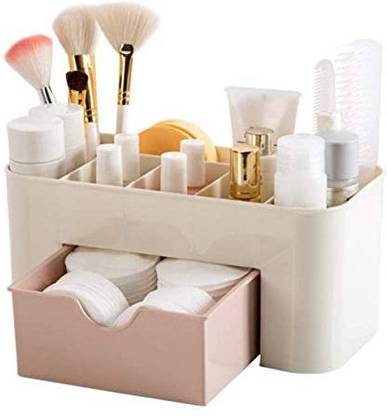 Adhunyk Cosmetic Storage Box Desktop Tidy Holder witth Drawer 7 part Vanity Box Cosmetic Vanity Box