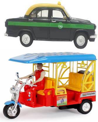 centy Taxi And E-Rickshaw Combo (Pack of 2, Multicolor)