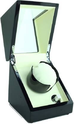 Medetai Watch Winder ,LT Wooden Automatic Rotation 1+0 Watch Winder Storage Case Display Box (Outside and inside are white) WATCH WINDER 2160 Watch Winder