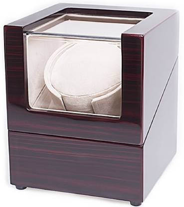 Medetai Watch Winder ,LT Wooden Automatic Rotation 1+0 Watch Winder Storage Case Display Box (Outside and inside are white) WATCH WINDER 2160 Watch Winder
