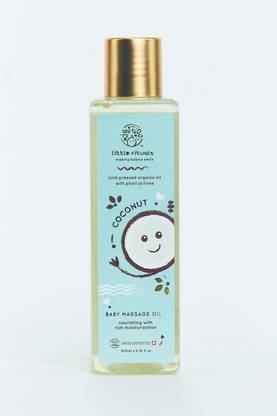 Little Rituals ORGANIC, Cold-Pressed COCONUT Baby Massage Oil with SWISS Plant Actives - 200 ML