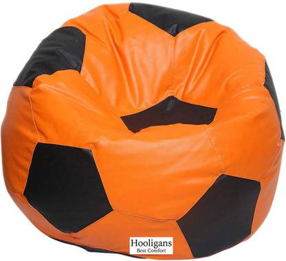 HOOLIGANS XXL Pouffe Bean Bag Cover  (Without Beans)