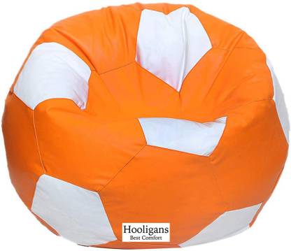 HOOLIGANS XXL Pouffe Bean Bag Cover  (Without Beans)