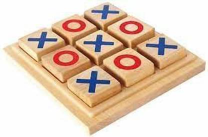BKDT Marketing Tic Tac Toe Wooden Educational Board Game Brain Teaser for Kids Educational Board Games