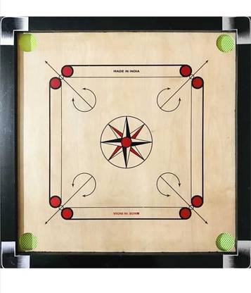 SS MEERUT Medium Carrom board 26" 65 cm Carrom Board