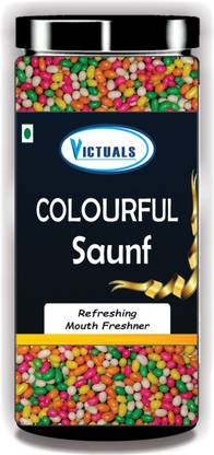Victuals Colourful Sugar Coated Saunf Mukhwas | SAUNF | Fennel Candy | sweet Mouth Freshener