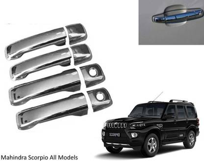 Auto E-Shopping Car Handle Latch Cover For Mahindra Scorpio Old Type 1 Models Set of 4 Pieces Car Grab Handle Cover